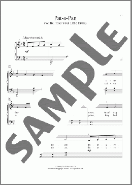 Pat-A-Pan (Willie, Take Your Little Drum)(Bernard de la Monnoye) 楽譜 ピアノ（ソロ） ダウンロード