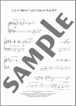 Let It Snow! Let It Snow! Let It Snow!(Sammy Cahn/Eric Baumgartner) 楽譜 ピアノ（ソロ） ダウンロード