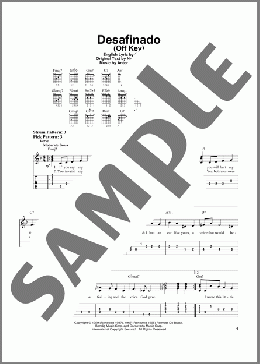 Desafinado (Off Key)(Antonio Carlos Jobim) 楽譜 ギター（ソロ） ダウンロード