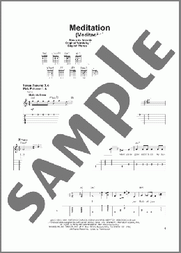 Meditation (Meditacao)(Antonio Carlos Jobim) 楽譜 ギター（ソロ） ダウンロード