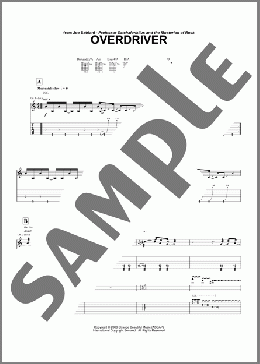 Overdriver(Joe Satriani) 楽譜 ギター（ソロ） ダウンロード