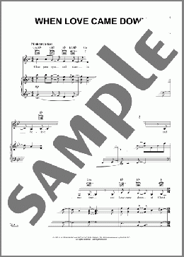 When Love Came Down(Point Of Grace) 楽譜 ピアノ & ボーカル & ギター ダウンロード