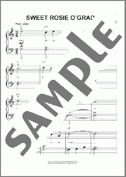 Sweet Rosie O'Grady(Maude Nugent) 楽譜 ピアノ（ソロ） ダウンロード
