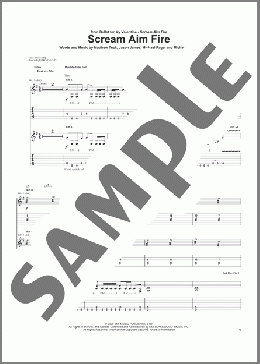 Scream Aim Fire(Bullet For My Valentine) 楽譜 ギター（ソロ） ダウンロード