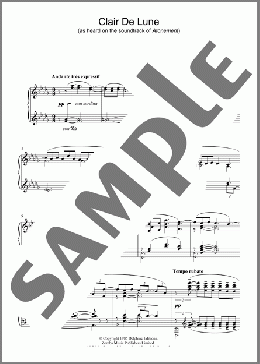 Clair de Lune (arr. Olivier Toussaint & Gerard Salesses)(Claude Debussy) 楽譜 ピアノ（ソロ） ダウンロード