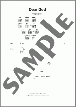Dear God(XTC) 楽譜 ギター（コード） ダウンロード