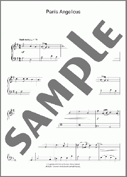 Panis Angelicus(Cesar Franck) 楽譜 ピアノ（ソロ） ダウンロード