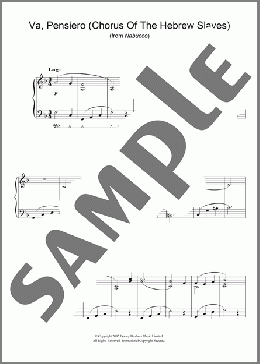 Va, pensiero (Chorus Of The Hebrew Slaves)(Giuseppe Verdi) 楽譜 ピアノ（ソロ） ダウンロード