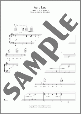 Aura Lee(W.W. Fosdick/George R. Poulton) 楽譜 その他 ダウンロード