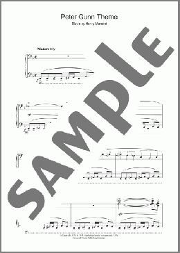 Peter Gunn Theme(Henry Mancini) 楽譜 ピアノ（ソロ） ダウンロード