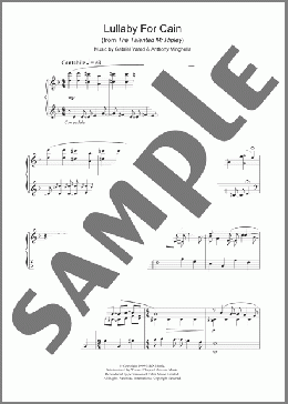 Lullaby For Cain(Gabriel Yared) 楽譜 ピアノ（ソロ） ダウンロード