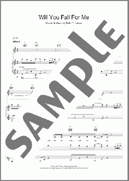 Will You Fall For Me(Delta Goodrem) 楽譜 その他 ダウンロード