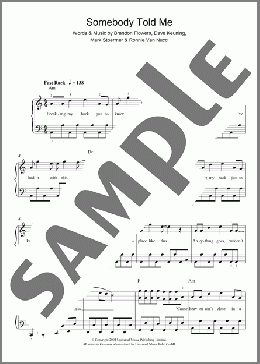 Somebody Told Me(The Killers) 楽譜 ピアノ（ソロ） ダウンロード