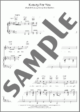 K-ra-zy For You(George Gershwin) 楽譜 その他 ダウンロード