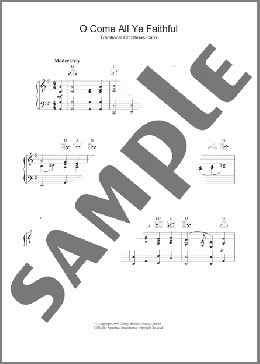 O Come, All Ye Faithful (Adeste Fideles)(John Francis Wade) 楽譜 ピアノ（ソロ） ダウンロード