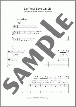 Lay Your Love On Me(Racey) 楽譜 その他 ダウンロード