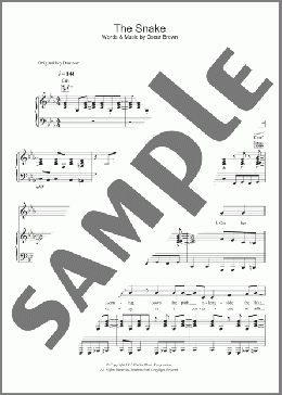 The Snake(Al Wilson) 楽譜 その他 ダウンロード