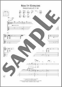 Now I'm Everyone(Biffy Clyro) 楽譜 ギター（ソロ） ダウンロード
