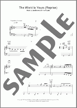 The World Is Yours (Reprise)(Ian Brown) 楽譜 その他 ダウンロード