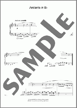 Andante In Bb(Antonio Diabelli) 楽譜 ピアノ（ソロ） ダウンロード
