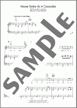 Never Smile At A Crocodile(Jack Lawrence) 楽譜 その他 ダウンロード