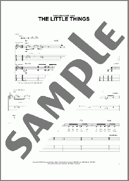 The Little Things(Colbie Caillat) 楽譜 ギター（ソロ） ダウンロード
