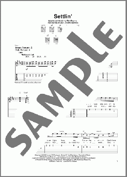 Settlin'(Sugarland) 楽譜 ギター（ソロ） ダウンロード