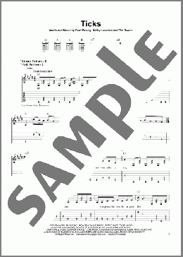 Ticks(Brad Paisley) 楽譜 ギター（ソロ） ダウンロード
