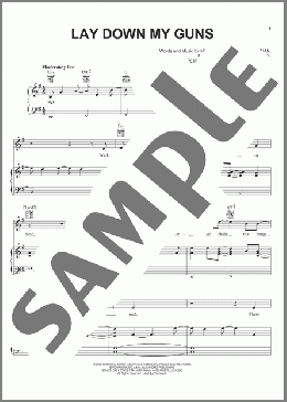 Lay Down My Guns(Sanctus Real) 楽譜 ピアノ & ボーカル & ギター ダウンロード