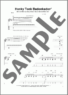 Honky Tonk Badonkadonk(Trace Adkins) 楽譜 ギタースコア ダウンロード