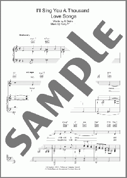 I'll Sing You A Thousand Love Songs(Robert Paige) 楽譜 その他 ダウンロード
