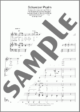 Schweizer Psalm (Swiss National Anthem)(Alberik Zwyssig) 楽譜 その他 ダウンロード