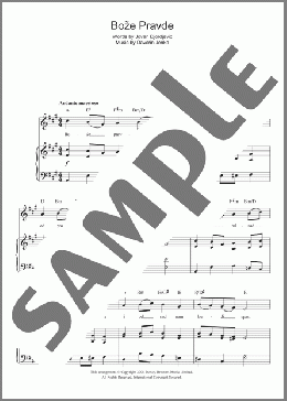 Boze Pravde (Serbian National Anthem)(Davorin Jenko) 楽譜 その他 ダウンロード