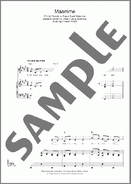 Maamme (Finnish National Anthem)(Fredrik Pacius) 楽譜 その他 ダウンロード