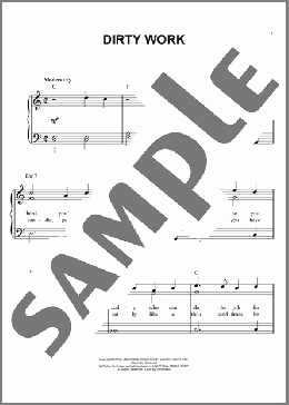 Dirty Work(Steely Dan) 楽譜 ピアノ（ソロ） ダウンロード