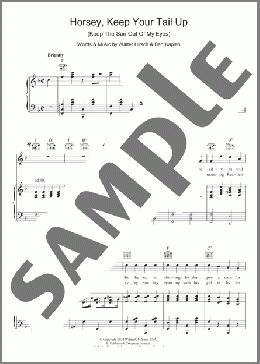 Horsey Keep Your Tail Up (Keep The Sun Out Of My Eyes)(Spike Jones) 楽譜 その他 ダウンロード