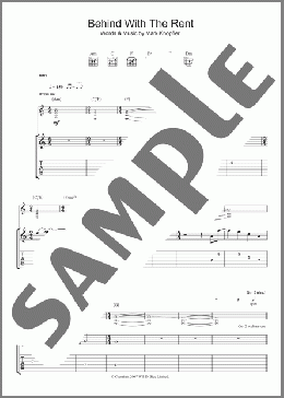 Behind With The Rent(Mark Knopfler) 楽譜 ギター（ソロ） ダウンロード