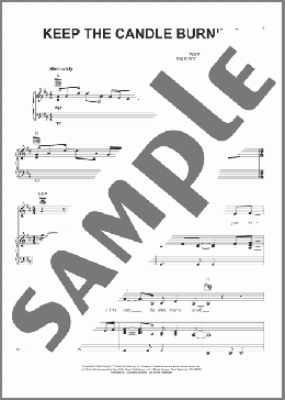 Keep The Candle Burning(Point Of Grace) 楽譜 ピアノ & ボーカル & ギター ダウンロード
