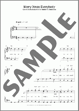 Merry Xmas Everybody(Slade) 楽譜 ピアノ（ソロ） ダウンロード