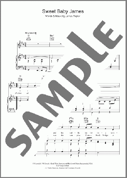 Sweet Baby James(James Taylor) 楽譜 その他 ダウンロード