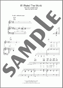 If I Ruled The World(Leslie Bricusse) 楽譜 その他 ダウンロード