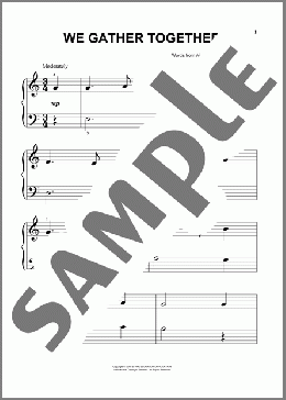 We Gather Together(Nederlandtsch Gedenckclanck) 楽譜 その他 ダウンロード