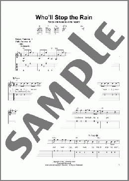 Who'll Stop The Rain(Creedence Clearwater Revival) 楽譜 ギター（ソロ） ダウンロード
