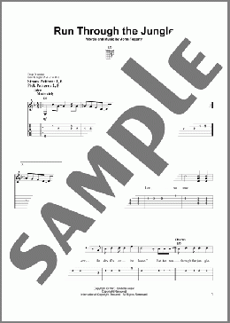 Run Through The Jungle(Creedence Clearwater Revival) 楽譜 ギター（ソロ） ダウンロード
