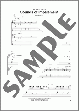 Sounds Of Impalement(John 5) 楽譜 ギター（ソロ） ダウンロード