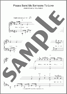Please Send Me Someone To Love(Percy Mayfield) 楽譜 ピアノ（ソロ） ダウンロード