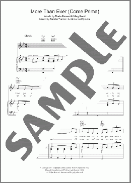 More Than Ever (Come Prima)(Marino Marini Quartet) 楽譜 その他 ダウンロード