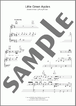Little Green Apples(Tony Bennett) 楽譜 その他 ダウンロード