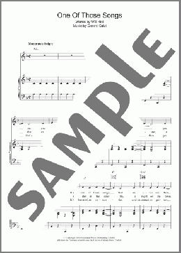 One Of Those Songs (Le Bal De Madame de Mortemouille)(Jimmy Durante) 楽譜 その他 ダウンロード