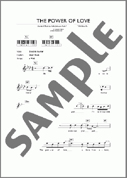 The Power Of Love(Frankie Goes To Hollywood) 楽譜 ピアノ（歌詞 & コード） ダウンロード